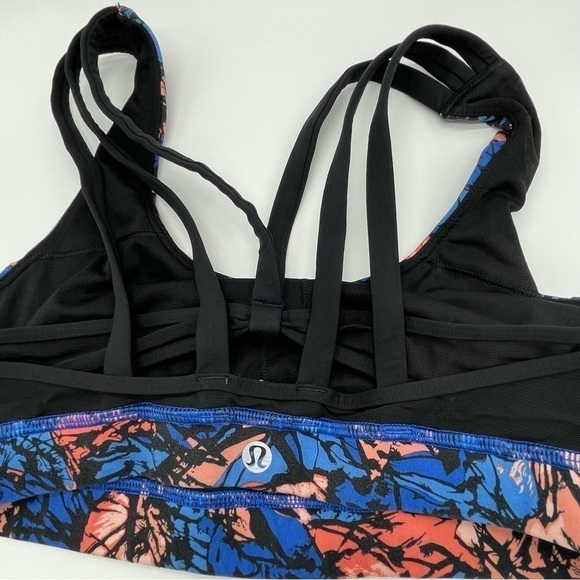 Lululemon Mini Paint Storm Harbor Blue Energy Bra (Exhale) - Picture 7 of 12